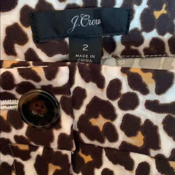 J Crew Bennett Chino Leopard Print NWT - Picture 7 of 10